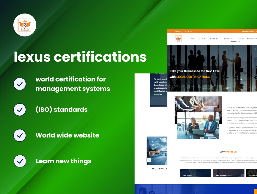 project- website - lexus certifications -