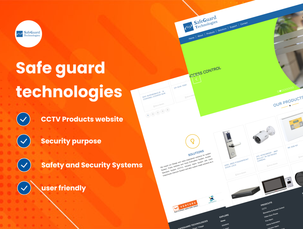 project- wesite -Safe guard technologies-