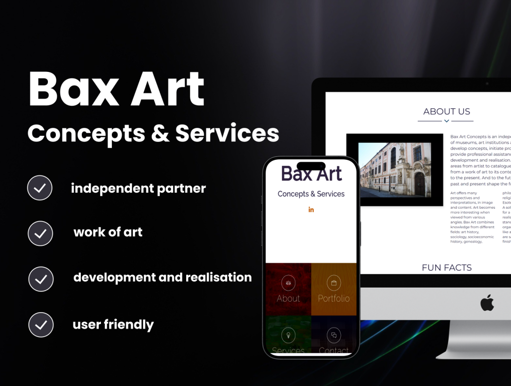 project- website - Bax Art Concepts & Services -