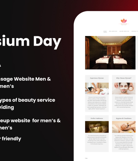 project- website - Elysium Day SPA -