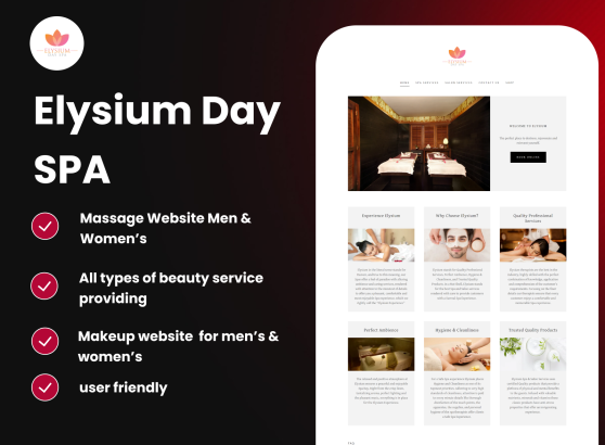 project- website - Elysium Day SPA -