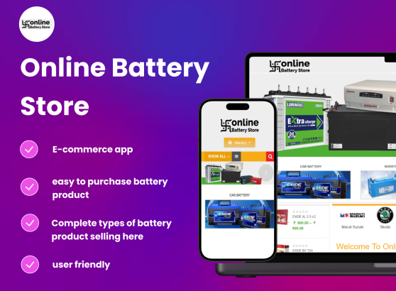 Project Website Online Battery Store 